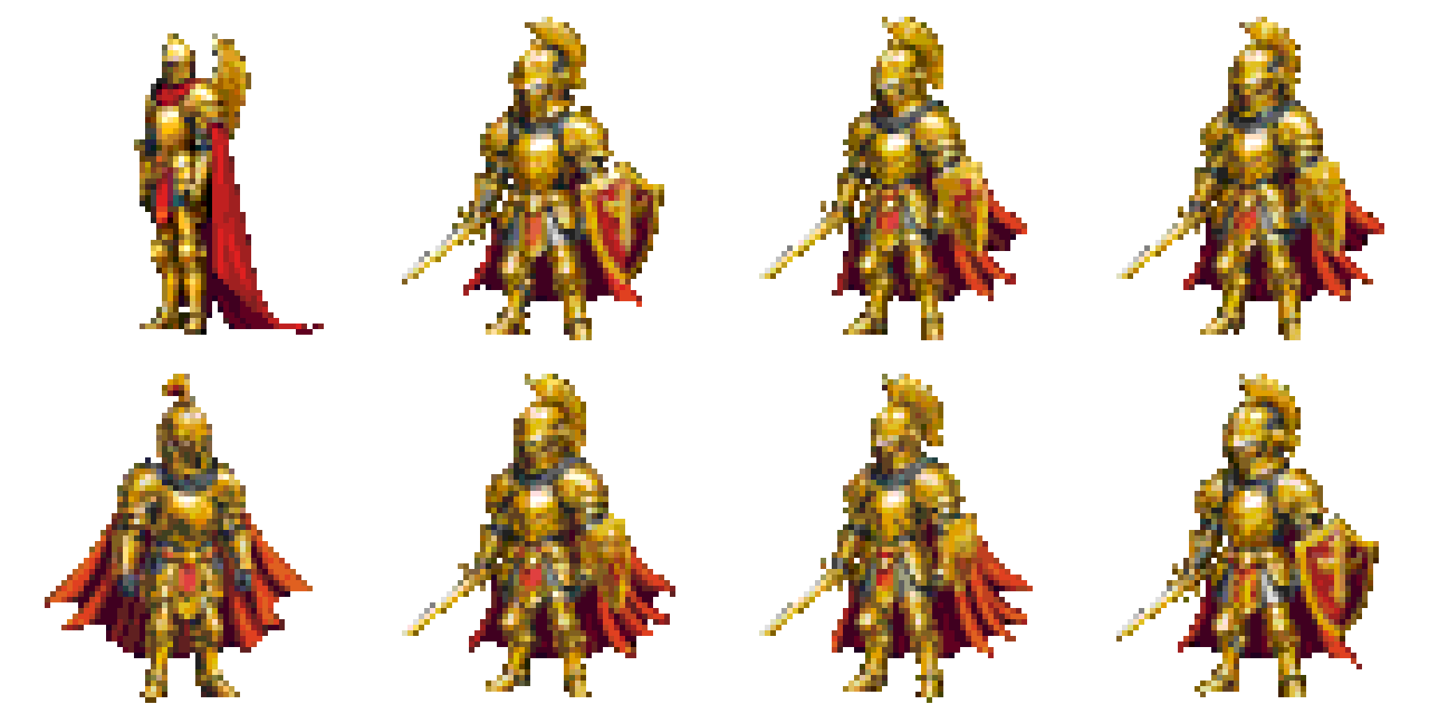 Directional character rotations (4/8-way)
