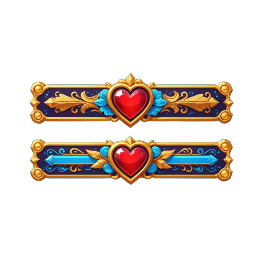 Fantasy health bar piece