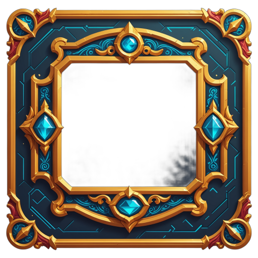 Fantasy dialog panel frame