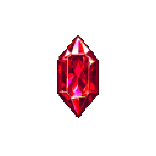 Sparkling red ruby gem